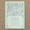 All in the Details wedding invitation