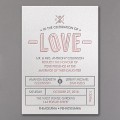 Love Letterpress Invitation