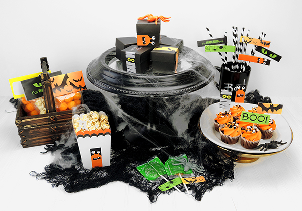 Create a spooktactular Halloween bash with these free printable labels