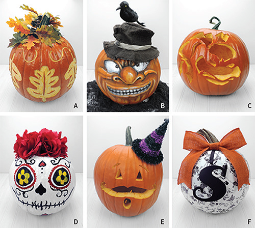 Creative ideas for decorating and carving unique pumpkins for Halloween