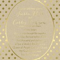 Natural Glimmer Invitation featuring gold or silver foil printed on kraft paper
