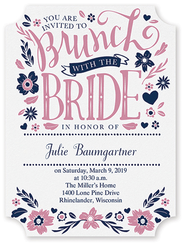 Let's Do Brunch bridal shower invitation