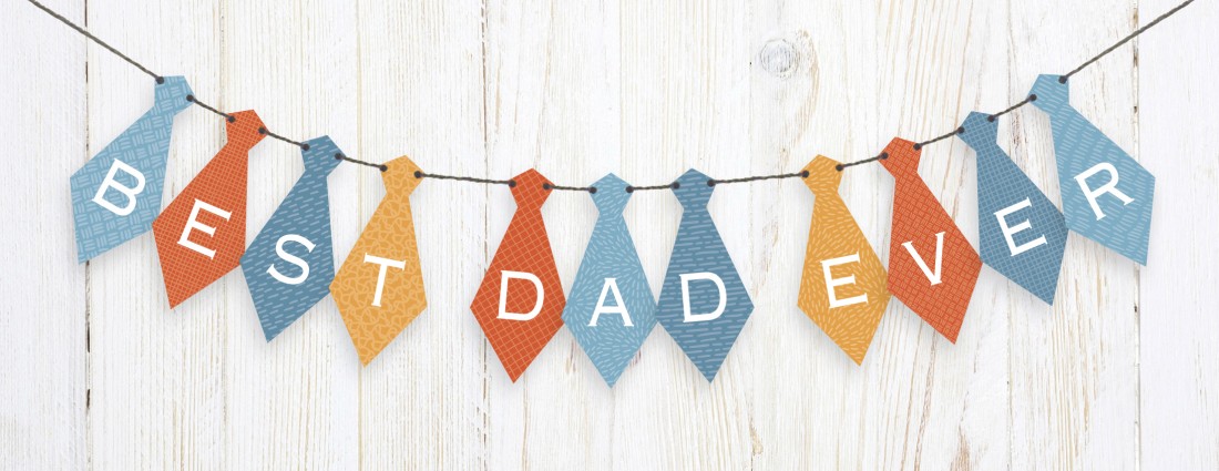 You’ll crush on: free printable Father’s Day tie banner - Crafted for you
