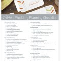 Wedding planning checklist
