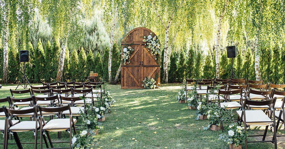 Wedding location set amid romantic greenery