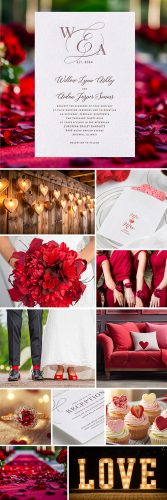 The Subtle Way to Do Valentine’s on Your Wedding Invites